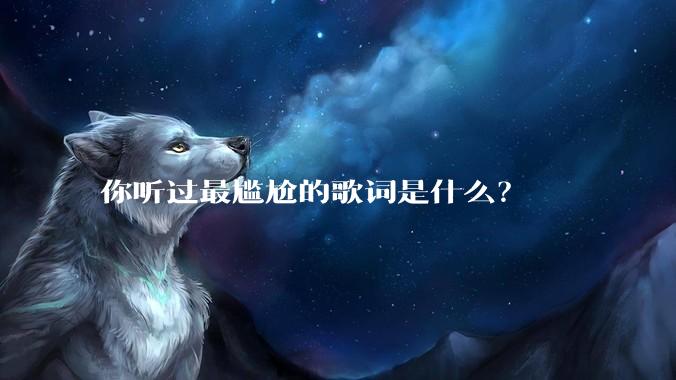 你听过最尴尬的歌词是什么？